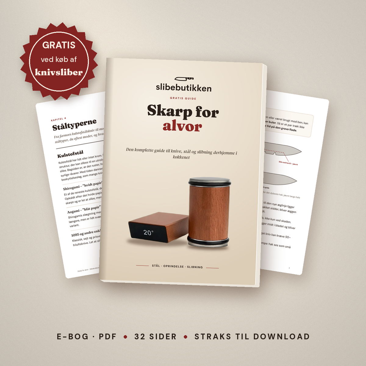 Skarp for alvor – den komplette guide til knive, stål og slibning